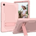 thumbnail image 1 of Dteck Case For Samsung Galaxy Tab A8 10.5" X200/X205/X207,Shockproof 3-Layer Protection Rubber Rugged Case Heavy Duty Kickstand Cover for Galaxy Tab A8 10.5-inch (2022),Rosegold, 1 of 7