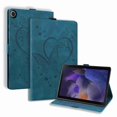 thumbnail image 1 of Dteck Case for Samsung Galaxy Tab A8 10.5 inch 2021 SM-X200/X205, Embossed Butterfly Floral PU Leather Shockproof Soft TPU Inside With Pen Holder Card Slots Flip Folio Stand Cover, Blue, 1 of 5