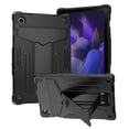 thumbnail image 1 of Dteck Case for Samsung Galaxy Tab A8 10.5 inch 2022 SM-X200/X205/X207, Shockproof Drop Proof Kickstand Hybrid Rugged 3-Layer Protection Cover for Galaxy Tab A8 10.5” X200 X205 X207,Black, 1 of 4