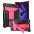 thumbnail image 1 of Dteck Case for Samsung Galaxy Tab A8 10.5 inch 2022 SM-X200/X205/X207, Shockproof Drop Proof Kickstand Hybrid Rugged 3-Layer Protection Cover for Galaxy Tab A8 10.5” X200 X205 X207,Black+Rose, 1 of 4