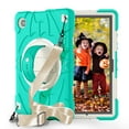 thumbnail image 1 of Dteck Case for Samsung Galaxy Tab A8 10.5-inch (SM-X200/X205),Heavy Duty 3-Layer Protection Rotating Stand Case Shockproof Armor Hard Cover with Shoulder Strap for Galaxy Tab A8 10.5-inch ,Mint, 1 of 7