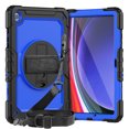 thumbnail image 1 of Dteck Case for Samsung Galaxy Tab A9+/ A9 Plus 11" 2023 SM-X210/X216/X218, Heavy Duty Rugged Full-Body Protective Case with Screen Protector,360° Swivel Stand, Hand&Shoulder Strap Case,Black+Blue, 1 of 7