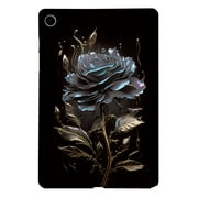 Dteck Case for Samsung Galaxy Tab A9+/A9 Plus 5G 11 Inch 2023, Slim Lightweight TPU Cute Pattern Back Protective Cover for Samsung Galaxy Tab A9+ Tablet SM-X210/X216/X218,Black Rose