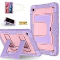 thumbnail image 1 of Dteck Case for Samsung Galaxy Tab A9+/ A9 Plus Case 11" 2023 (SM-X210/X216/X218), Heavy Duty Shockproof Protective Case with Sturdy Stand and Shoulder Strap,Purple+Rosegold, 1 of 7