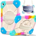 thumbnail image 1 of Dteck Case for Samsung Galaxy Tab A9+/ A9 Plus Case 11 Inch with Hand Strap Kickstand/Shoulder Strap,Sturdy Shockproof Galaxy A9 Plus Tablet Case 2023 SM-X210/X216/X218,Rainbow, 1 of 7