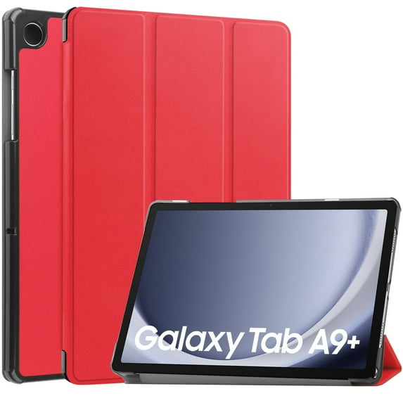 Dteck Case for Samsung Galaxy Tab A9 Plus 2023, Slim Stand Hard Back Shell Protective Smart Cover with Auto Sleep Wake for Samsung Galaxy Tab A9 Plus 11 Inch Tablet,Red