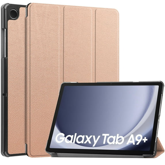 Dteck Case for Samsung Galaxy Tab A9 Plus 2023, Slim Stand Hard Back Shell Protective Smart Cover with Auto Sleep Wake for Samsung Galaxy Tab A9 Plus 11 Inch Tablet,Rosegold