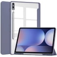 thumbnail image 1 of Dteck Case for Samsung Galaxy Tab S10+ 2024 with S Pen Holder, Smart Cover with Clear Transparent Back Flip Protective Shell for Galaxy Tab S10 Plus 12.4" SM-X820,Lavender, 1 of 8