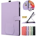thumbnail image 1 of Dteck Case for Samsung Galaxy Tab S10 FE Plus / S10 FE+ 13.1 Inch 2025 with S Pen Holder Card Slots, Folio Stand Protective Tablet Cover, Multi-Angle Viewing, Purple, 1 of 6