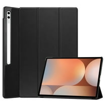 Dteck Case for Samsung Galaxy Tab S10 Plus 12.4 inch (SM-X820/X826B) 2024,Ultra Slim Leather Tri-Fold Stand Case Auto Wake/Sleep Cover for Galaxy Tab S10  12.4 inch 2024,Black