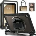 thumbnail image 1 of Dteck Case for Samsung Galaxy Tab S11 Case 11 Inch 2025, Heavy Duty Rugged Drop Protection Impact Resistant Shockproof Cover with Rotating Stand, Hand/Shoulder Strap,Black, 1 of 7