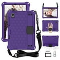 thumbnail image 1 of Dteck Case for Samsung Galaxy Tab S6 10.5" T860 T865 (2019 Released) 10.5-inch,Shockproof Rubber Kickstand Handle Silicone Protective Cover With Shoulder Strap,Purple, 1 of 6