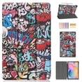 thumbnail image 1 of Dteck Case For Samsung Galaxy Tab S6 Lite 10.4" SM-P610 (2020 Released) 10.4 inch, Smart Patterned Leather Folio Case Shockproof Kickstand Automatic wake/sleep Cover ,Graffiti, 1 of 4