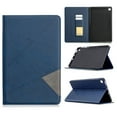 thumbnail image 1 of Dteck Case for Samsung Galaxy Tab S6 Lite 10.4" SM-P610 (2020 Released), Luxury Leather Rhombus Patterned Wallet Card Holder Cover Folio Protective Kickstand Cover,Blue, 1 of 5