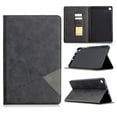 thumbnail image 1 of Dteck Case for Samsung Galaxy Tab S6 Lite 10.4" SM-P610 (2020 Released), Luxury Leather Rhombus Patterned Wallet Card Holder Cover Folio Protective Kickstand Cover,Black, 1 of 5