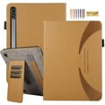 thumbnail image 1 of Dteck Case for Samsung Galaxy Tab S9 11" / S9 FE 10.9" Tablet 2023, Premium PU Leather Cover with Card Holder & Hand Strap, Multi-Angle Viewing Stand Folio Cover for Samsung Tab S9/S9 FE,Brown, 1 of 8