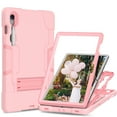 thumbnail image 1 of Dteck Case for Samsung Galaxy Tab S9 2023 (SM-X710/X716B/X718U)/S8 11 Inch SM-X700/X706 2022 / S7 11 Inch SM-T870/T875, Heavy Duty Hybrid Shockproof Kickstand Rugged Kids Friendly Case Cover,Rosegold, 1 of 8