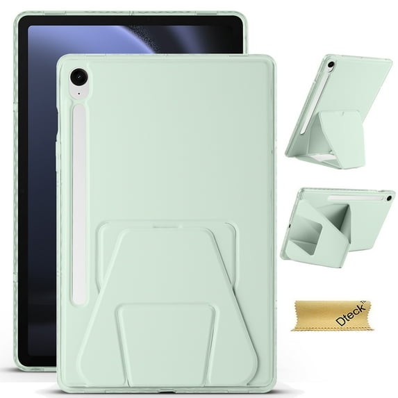 Dteck Case for Samsung Galaxy Tab S9 FE Plus 5G 12.4 Inch / Tab S10 Plus 2024 / Tab S9 Plus 2023, Slim Lightweight Protective Cover with Multi-Angle Stand,Green