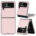 thumbnail image 1 of Dteck Case for Samsung Galaxy Z Flip 3 (6.7" 2022 Relese), PU Leather Case Luxury Diamond Pattern Shockproof Anti-drop Anti-strip Fashion Case for Girls & Women For Samsung Galaxy Z Flip 3, Pink, 1 of 10