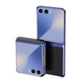 thumbnail image 1 of Dteck Case for Samsung Galaxy Z Flip 7, Crystal Transparent Electroplated Hard PC Shell, Anti-Scratch Shockproof Slim Protective Phone Cover for Samsung Z Flip 7 2025,Blue, 1 of 5