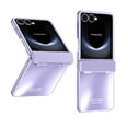 thumbnail image 1 of Dteck Case for Samsung Galaxy Z Flip 7 ,Luxury Plating Phone Case Hinge Protection Slim Hard PC Shockproof Slim Protective Cover for Samsung Galaxy Z Flip 7,Purple, 1 of 7