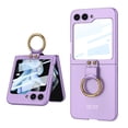 thumbnail image 1 of Dteck Case for Samsung Galaxy Z Flip7 FE / Galaxy Z Flip 6 Case with Ring Holder,Shockproof PC Case Built-in External Screen Protector Slim Stand Cover For Samsung Galaxy Z Flip 6/Flip7 FE,Purple, 1 of 7