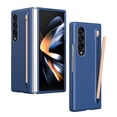 thumbnail image 1 of Dteck Case for Samsung Galaxy Z Fold 3 with Slim S Pen,Luxury PC Case Built-in Front Screen Protector Full Body Protective Cover for Galaxy Z Fold 3 5G,Blue, 1 of 8
