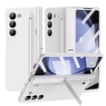 thumbnail image 1 of Dteck Case for Samsung Galaxy Z Fold 4,Shockproof Hinge Protection Case with Tempered Glass Front Screen Protector Pen Slot Invisible Stand Full Body Cover with Stylus,White, 1 of 7