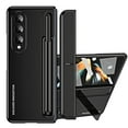 thumbnail image 1 of Dteck Case For Samsung Galaxy Z Fold 4,Shockproof Rugged Built-in S Pen Holder & Hinge Protection Front Screen Protector Slim PC Kicstand Cover with Pen Stylus,Black, 1 of 7