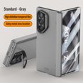 thumbnail image 1 of Dteck Case for Samsung Galaxy Z Fold 6, Built-in Screen Protector Case Hinge Protection Hard PC Cover with Metal Folding Lens Stand for Galaxy Z Fold 6 5G,Darkgray, 1 of 6