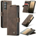 thumbnail image 1 of Dteck Case for Samsung Galaxy Z Fold 6 , Magnetic Closure Leather Flip Wallet Case with Card Holder Shockproof Kickstand Protective Phone Cover for Samsung Galaxy Z Fold 6,Coffee, 1 of 9