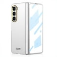 thumbnail image 1 of Dteck Case for Samsung Galaxy Z Fold 6,Shockproof PC Case with Electroplated Metal Lens Frame Built-in Front Screen Protector Cover for Galaxy Z Fold 6 ,Silver, 1 of 6