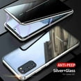 thumbnail image 1 of Dteck Case For Samsung S20 Ultra 5G（6.9 inch）, Anti-Peeping Magnetic Case, Anti-Spy Privacy Screen Double Sided Tempered Glass Cover, Anti-peep Adsorption Metal Bumper Cases, silver, 1 of 1