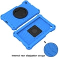 thumbnail image 1 of Dteck Case for Samsung Tab A 8.0 SM-T290/T295 2019, Kids Friendly EVA Foldable Kickstand Shoulder & Handle Strap 360 Degree Rotayable Hand-full Ring Shockproof Anti-drop Lightweight Case, Blue, 1 of 14