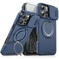 thumbnail image 1 of Dteck Case with Screen Protector for iPhone 12 Pro Max,Magnetic Stand TPU+PC Case with Camera Cover Military Grade Protective Shockproof Case for iPhone 12 Pro Max ,Blue, 1 of 9