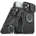 thumbnail image 1 of Dteck Case with Screen Protector for iPhone 16 Pro Max,Magnetic Stand TPU+PC Case with Camera Cover Military Grade Protective Shockproof Case for iPhone 16 Pro Max ,Black, 1 of 9