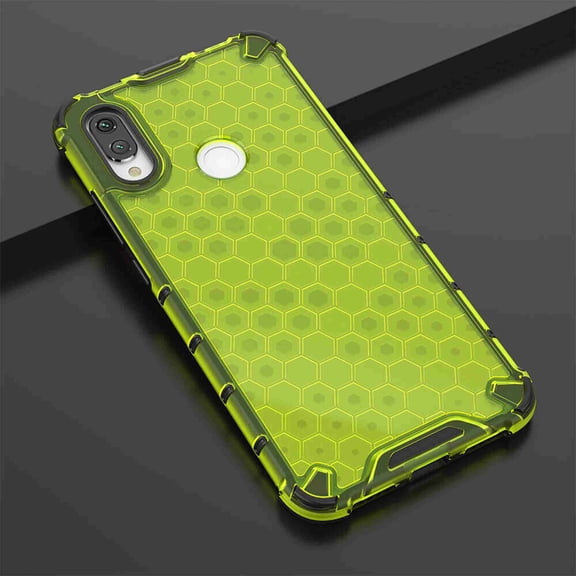 Dteck Case Slim Heavy Duty Armor Case Full Body Bumper (No Front Screen Protector) Hybrid Cover For Xiaomi Redmi Note 7, Green