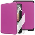 thumbnail image 1 of Dteck Case with Soft Screen Protector for Kindle Paperwhite 12th Generation 7 inch 2024,Slim PU Leather Case Folio Auto Wake/Sleep Full Body Cover for Kindle Colorsoft Signature Edition,Purple, 1 of 8