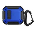 thumbnail image 1 of Dteck Case for Apple AirPods 2nd Generation,Shockproof Military Hard PC Case Lock Cover with Keychain for Airpods 2nd Gen / 1st Gen,Blue, 1 of 7