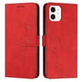 thumbnail image 1 of Dteck Case for Apple iPhone 11 6.1-inch,Slim Fit PU Leather Magnetic Folio Shockproof Cards Slots Wallet Cover,Red, 1 of 10