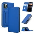 thumbnail image 1 of Dteck Case for Apple iPhone 11 Pro Max 6.5-inch, Luxury Magnetic Skin-Friendly Feel Leather Card Holder Wallet Case Folio Kickstand Cover,Blue, 1 of 8