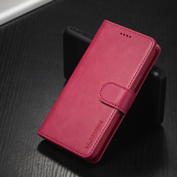 Dteck Case for Apple iPhone 12 mini 5.4-inch,Luxury Magnetic Leather Card Holder Wallet Flip Case Kickstand Shockproof Protector Cover,Rose