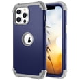 thumbnail image 1 of Dteck Case for Apple iPhone 13 Pro 6.1-inch,Shockproof Rubber Case 3-Layer Protection Armor Hybrid Hard Phone Back Cover for iPhone 13 Pro,Darkblue, 1 of 6