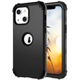 thumbnail image 1 of Dteck Case for Apple iPhone 13 mini 5.4-inch,Shockproof Rubber Case 3-Layer Protection Armor Hybrid Hard Phone Back Cover for iPhone 13 mini,Black, 1 of 6