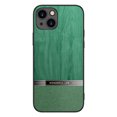 thumbnail image 1 of Dteck Case for Apple iPhone 14 Plus 6.7 inch,Shockproof Lightweight Classic Wooden Texture PU Leather Slim Fit Phone Case Cover,Darkgreen, 1 of 7