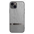 thumbnail image 1 of Dteck Case for Apple iPhone 14 Plus 6.7 inch,Shockproof Lightweight Classic Wooden Texture PU Leather Slim Fit Phone Case Cover,Gray, 1 of 7