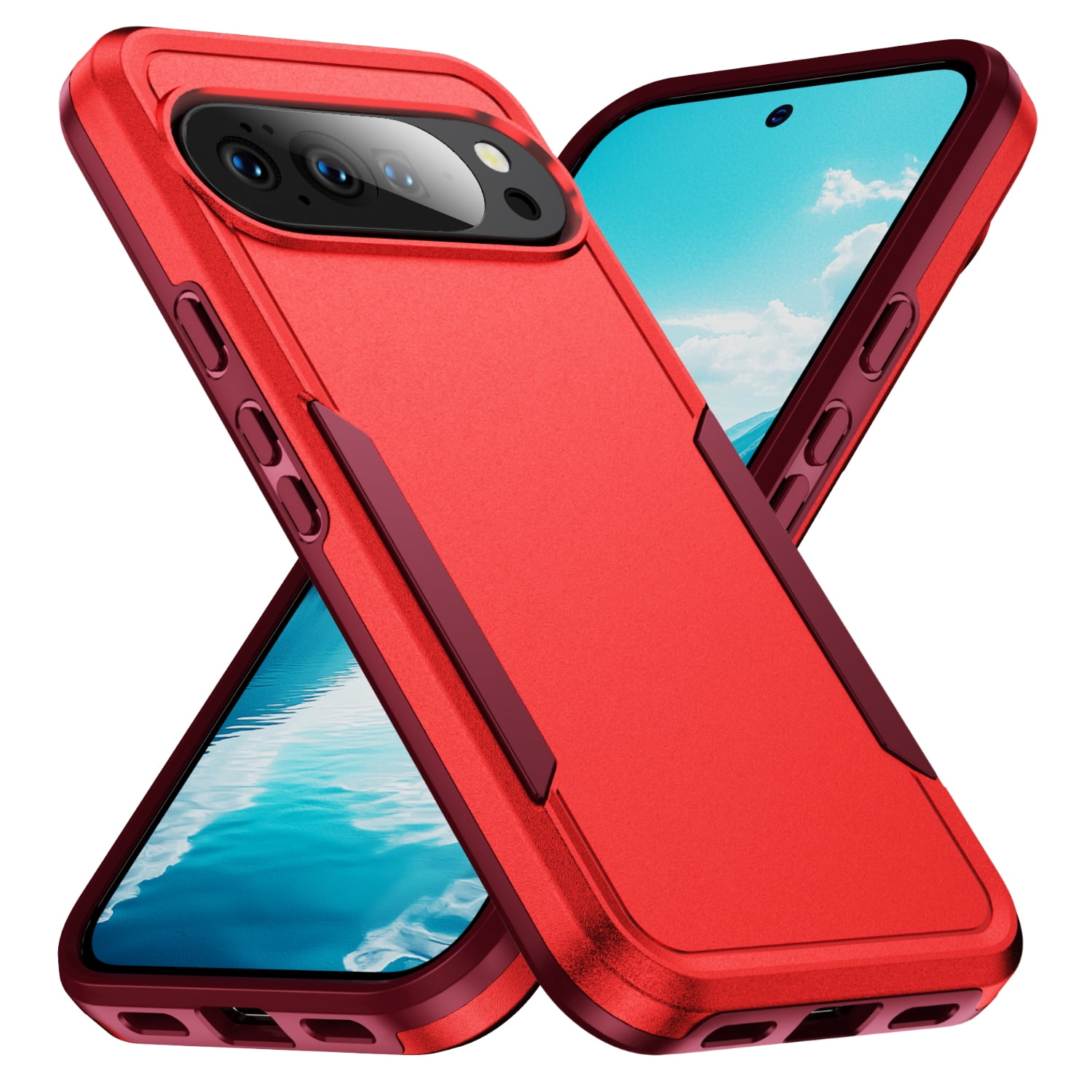 Dteck Case for Google Pixel 10/10 Pro ,Shockproof Soft TPU Inner Layer ...