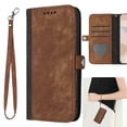 thumbnail image 1 of Dteck Case for Google Pixel 7 Pro, Bicolor PU Leather Wallet Folio Case Book Flip Magnetic Closure with Strap Wristlet, Brown, 1 of 7