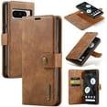 thumbnail image 1 of Dteck Case for Google Pixel 8 Pro Wallet 2 in 1 Magnetic Detachable Folio Flip Leather Case for Men Women,Brown, 1 of 8