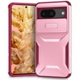 thumbnail image 1 of Dteck Case for Google Pixel 8,Shockproof TPU+PC Armor Case Slide Lens Protection Cover for Google Pixel 8,Pink, 1 of 7